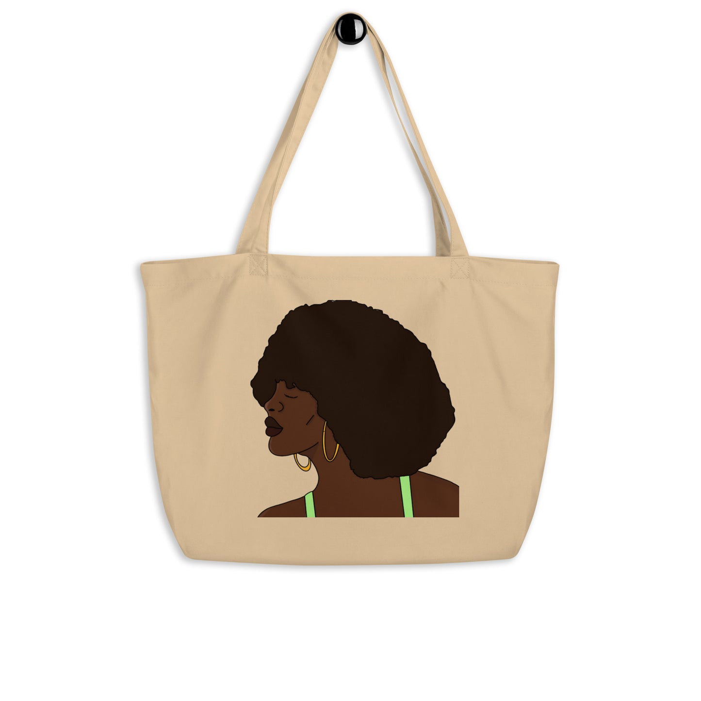 Large organic tote bag