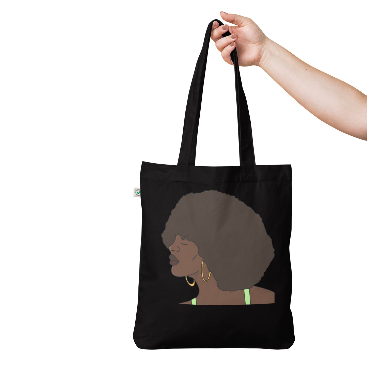 Organic fashion tote bag