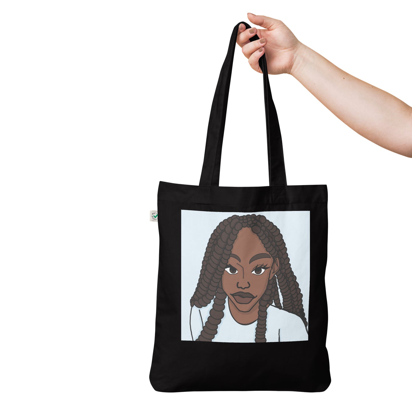 Organic fashion tote bag