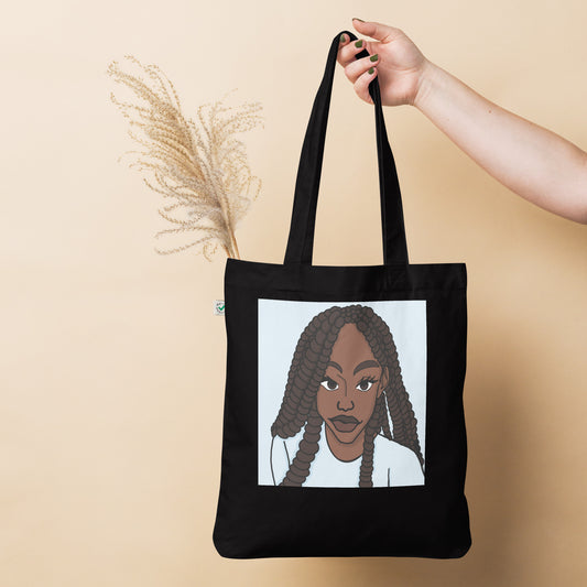 Organic fashion tote bag