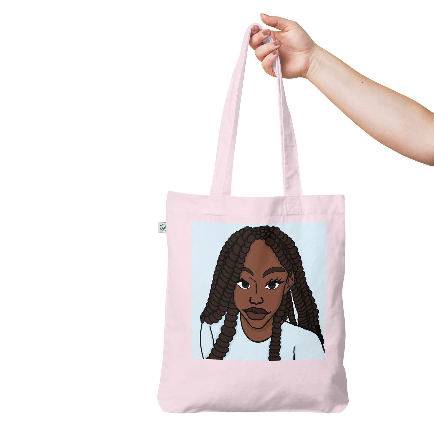 Organic fashion tote bag